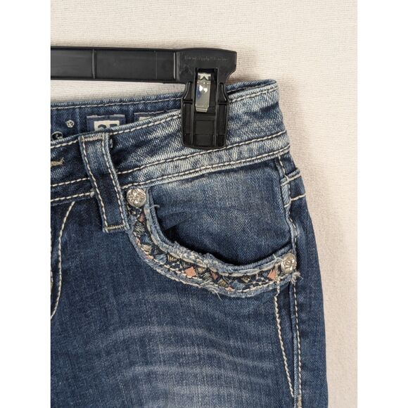 Miss Me Signature Cuffed Capri JP7189P Women's Size 25 - Picture 7 of 16